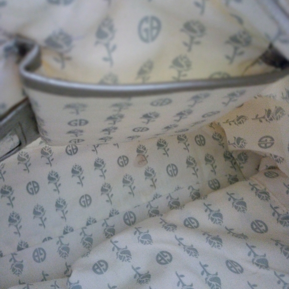 Vintage Giani Bernini Butterflies Handbag Tote Bag Purse - Picture 9 of 16